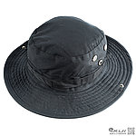 點一下即可放大預覽 -- [黑色]-美軍圓邊帽、闊葉帽、漁夫帽、釣魚帽、遮陽帽、帽子、圓帽，擴邊帽，防曬防飛沫、大範圍大帽沿~KUI972