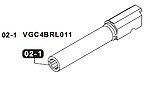 點一下即可放大預覽 -- [一般版]-VFC Umarex Walther PPQ M2 槍管 外管（零件編號#02-1）VGC4BRL011