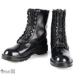 [41號-黑色]-MIT 牛皮飛行 戰鬥靴，特警鞋，戰術靴，戰鬥鞋，軍靴，登山靴，軍鞋