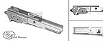 點一下即可放大預覽 -- 銀色 AM CNC加工 HI-CAPA 鋁製下槍身 - STI 3.9 2011 戰術軌道版 AM/AIP/UAC/CP/IPSC競技射擊套件