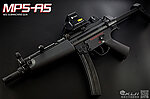 點一下即可放大預覽 -- [多連彈匣]-現貨！SRC MP5-A5 運動版電動槍、伸縮托，AEG衝鋒槍、電槍，SAS反恐德國HK