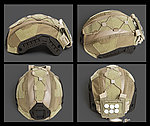 點一下即可放大預覽 -- FMA【沙色】多功能 配重包 戰術頭盔罩，頭盔布，偽裝布