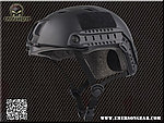 點一下即可放大預覽 -- [黑色]-Emersongear 愛默生 FAST運動版頭盔 BJ款頭盔，傘兵盔（生存遊戲、自行車、越野車）EM8810