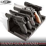 點一下即可放大預覽 -- LayLax 木質手槍架 展示架 收藏架 5隻用 通用各式手槍、左輪