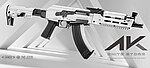 點一下即可放大預覽 -- [雪白色]-日本原裝進口 馬牌 MARUI AK Storm 次世代電動槍 全金屬AEG電槍