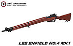 點一下即可放大預覽 -- [仿木紋膠托版~瓦斯版]-怪怪 G&G 李恩菲爾德 瓦斯槍 Lee Enfield NO.4 MK1 英國栓式步槍 一槍三夾~GGS-LE4
