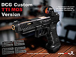 點一下即可放大預覽 -- SAMOON沙漠龍 EMG／TTI GHK Glock G34 MOS版 瓦斯槍 GBB手槍 瞄具版 JW2 Combat Master G17